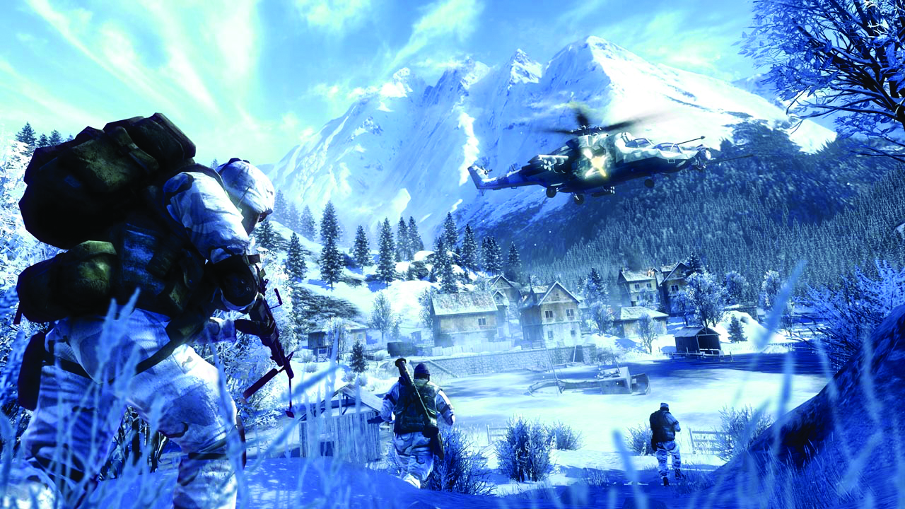 Capture d'écran de la carte de Battlefield Bad Company 2